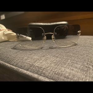 Rimless Chanel glasses
